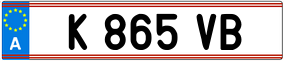 Trailer License Plate